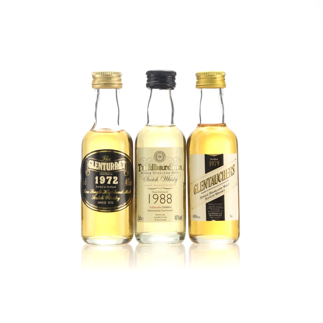 Single Malts Miniatures x 3 