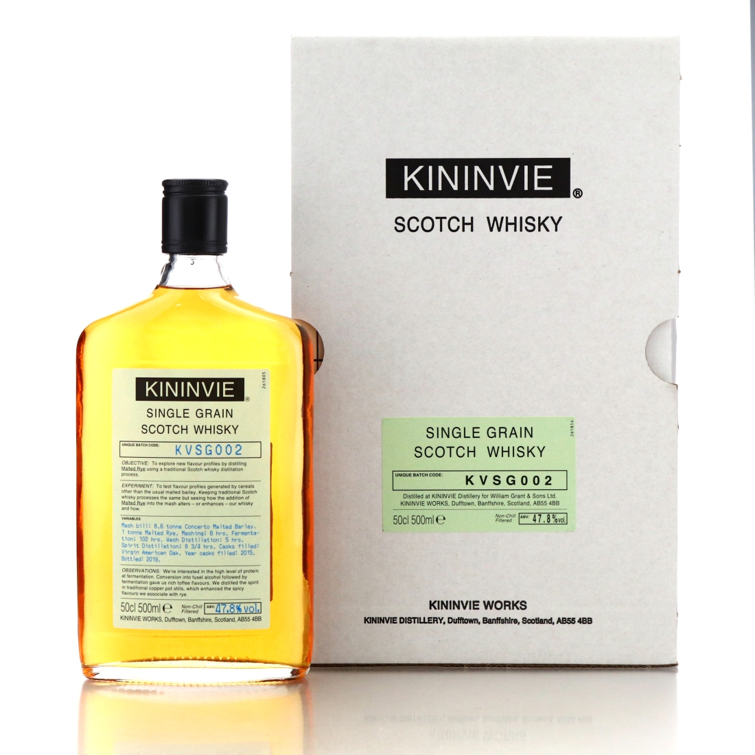 Kininvie Works 2015 Single Rye Whisky 50cl