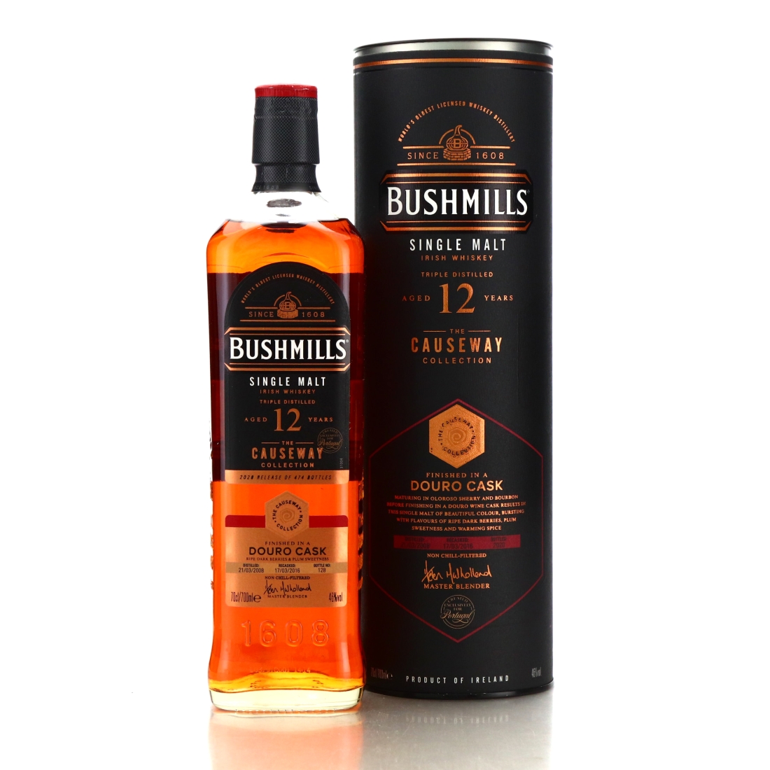 Bushmills 2008 Douro Cask Finish 12 Year Old / The Causeway Collection