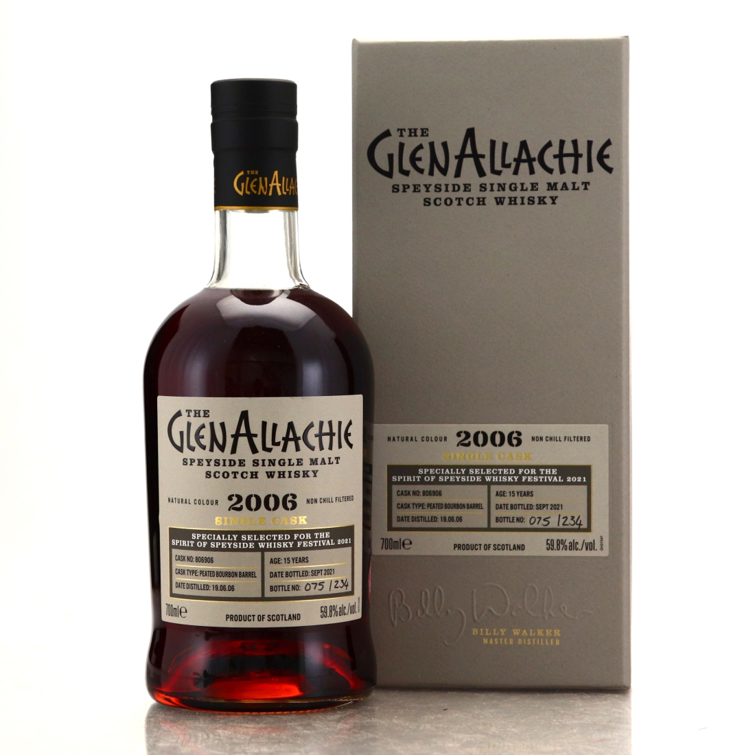 Glenallachie 2006 Hand Filled 15 Year Old Cask #806906 / Spirit of Speyside 2021