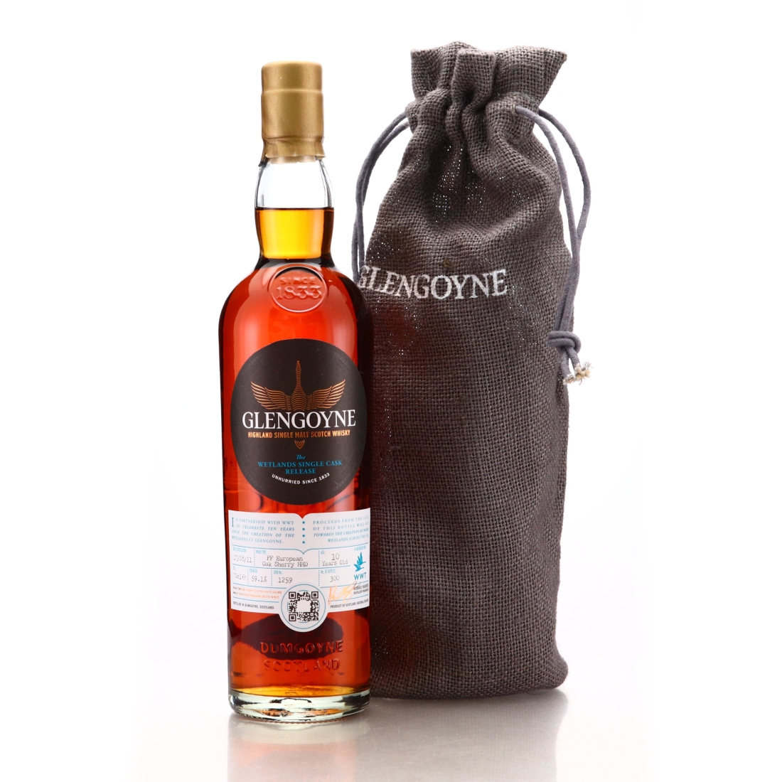Glengoyne 2010 Single Sherry Cask 10 Year Old #1259 / Wetlands