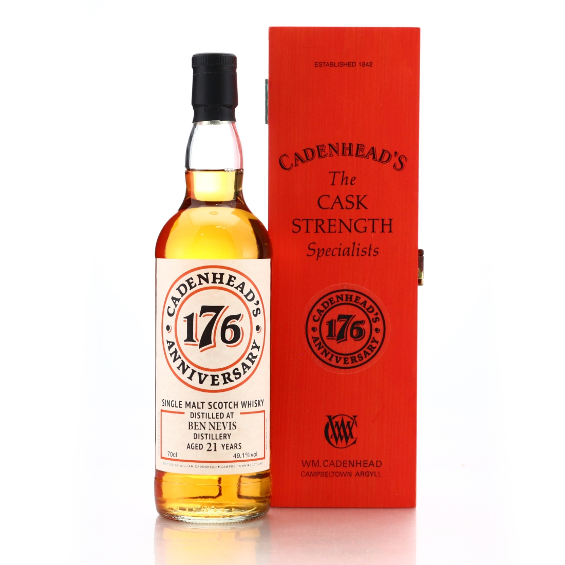 Ben Nevis 1996 Cadenhead's 21 Year Old / 176th Anniversary