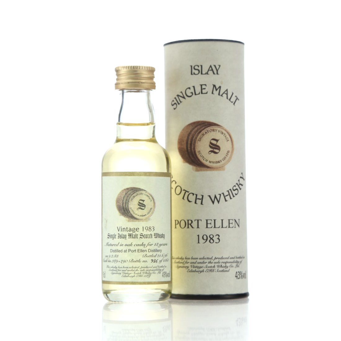 Port Ellen 1983 Signatory Vintage 13 Year Old Miniature​