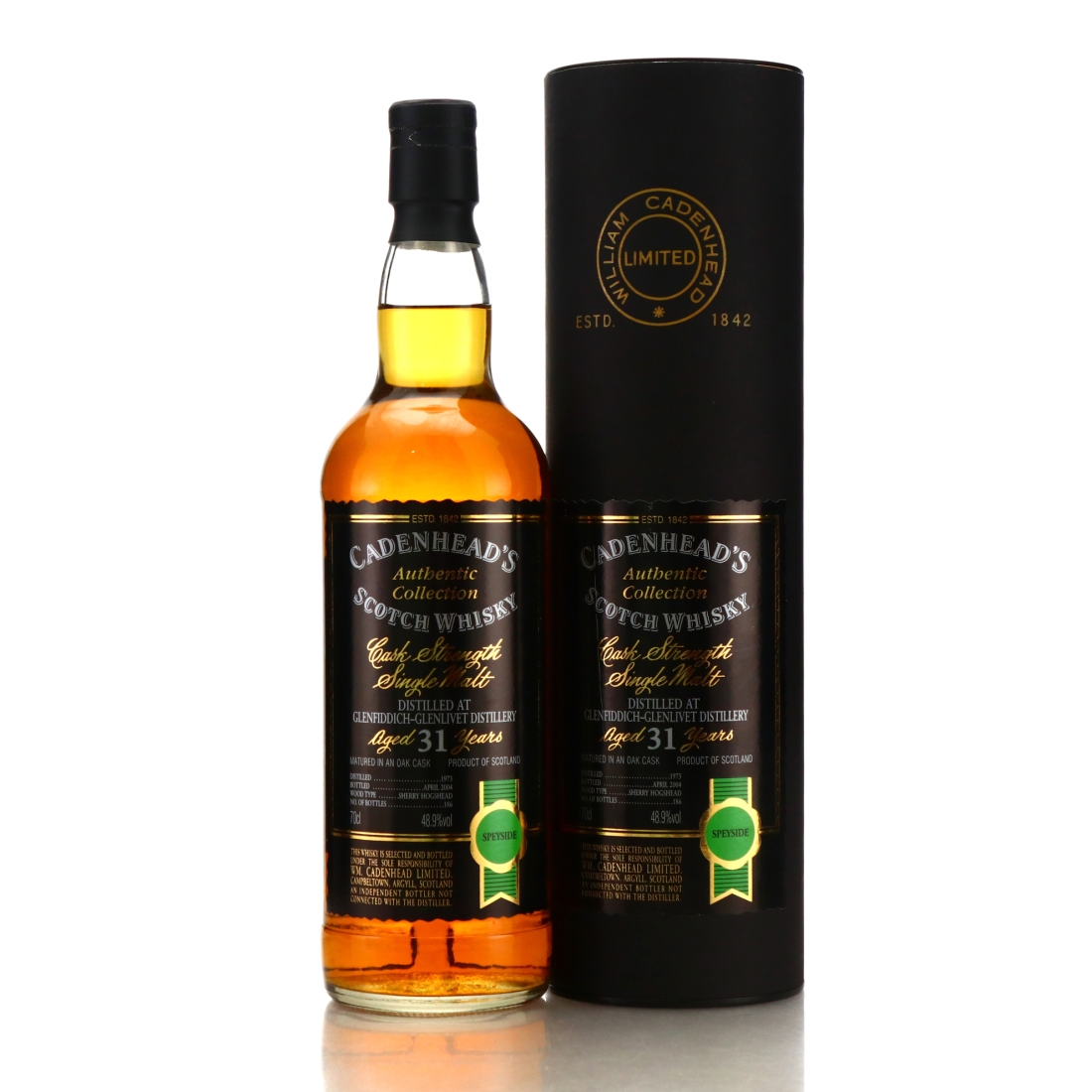 Glenfiddich 1973 Cadenhead's 31 Year Old