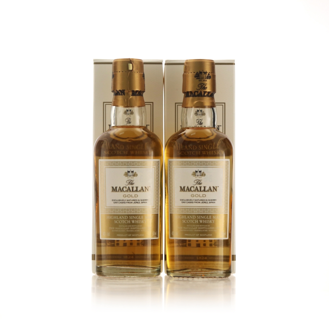 Macallan Gold Miniature x 2