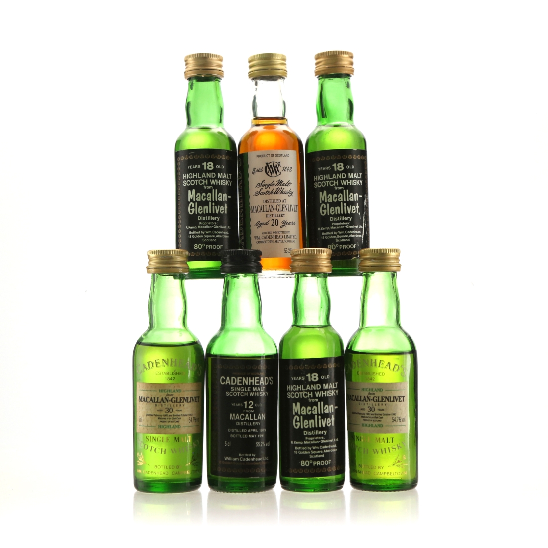 Macallan Cadenhead's Miniature x 7
