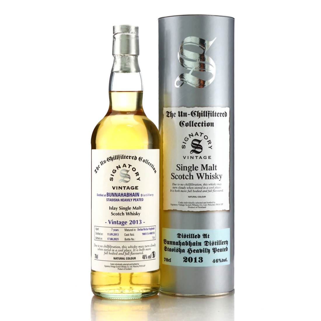 Bunnahabhain Staoisha 2013 Signatory Vintage 7 Year Old