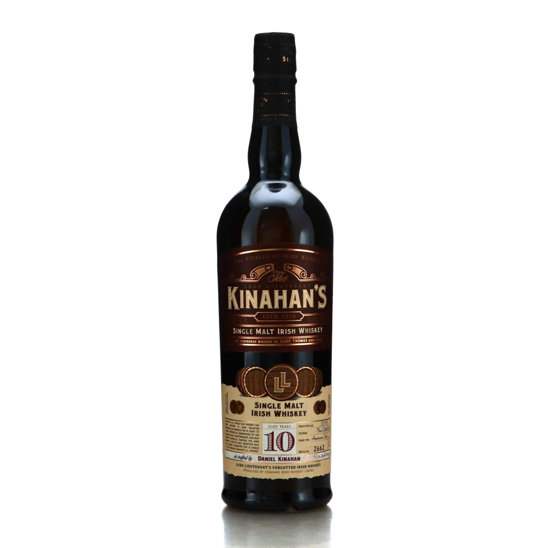 Kinahan's 10 Year Old Irish Single Malt Whiskey / Batch #7