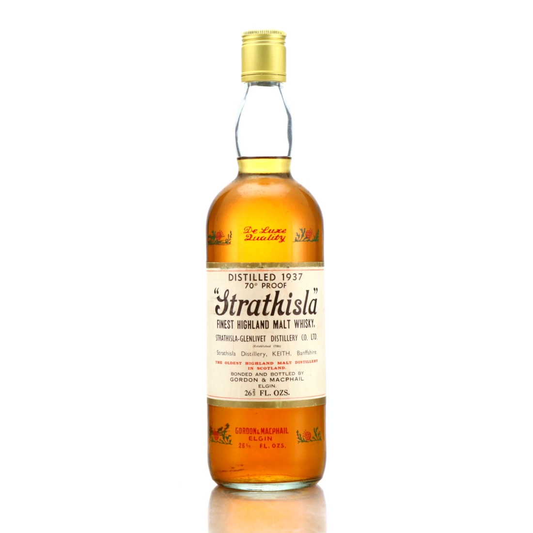 Strathisla 1937 Gordon and MacPhail 70 Proof