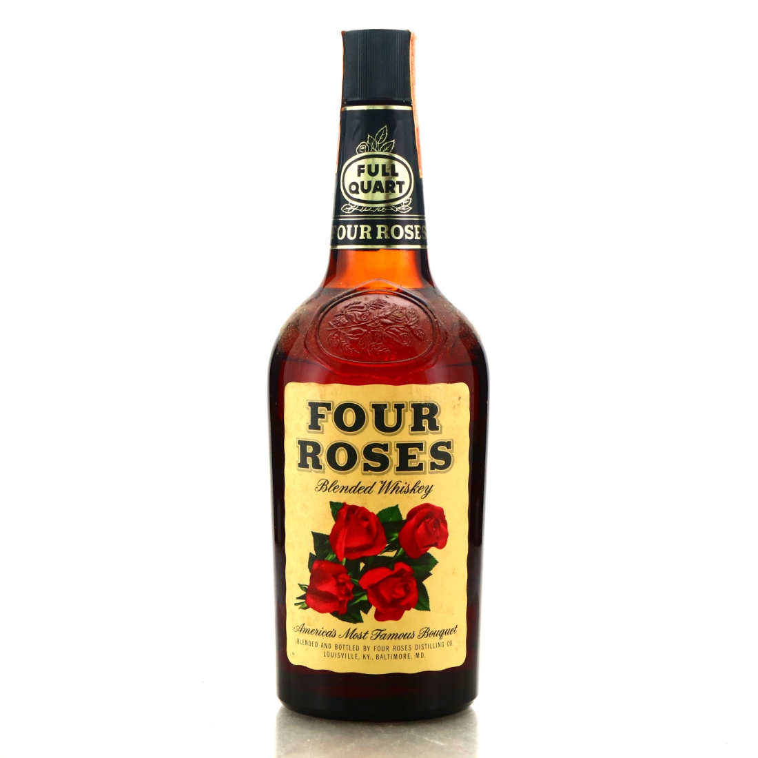 Four Roses Blended Whiskey Quart 1960