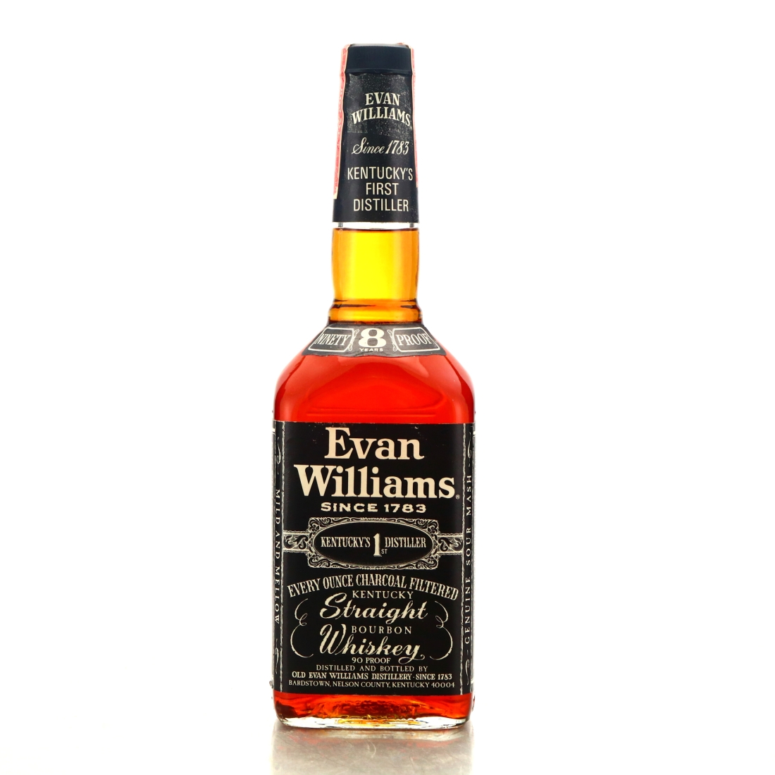Evan Williams 8 Year Old Kentucky Straight Bourbon 1975