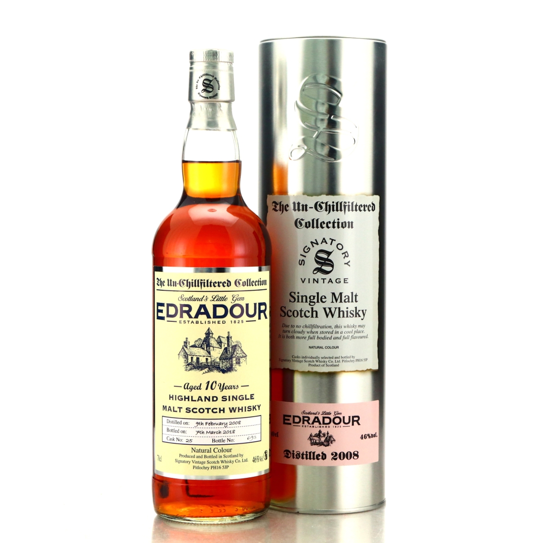 Edradour 2008 Signatory Vintage 10 Year Old