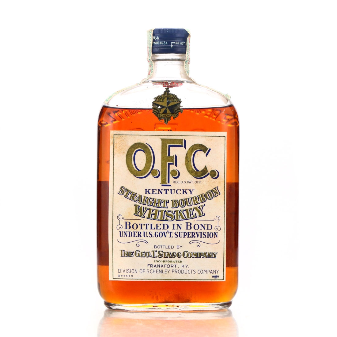 OFC 1916 Bottled in Bond Bourbon / Prohibition Era Bottling