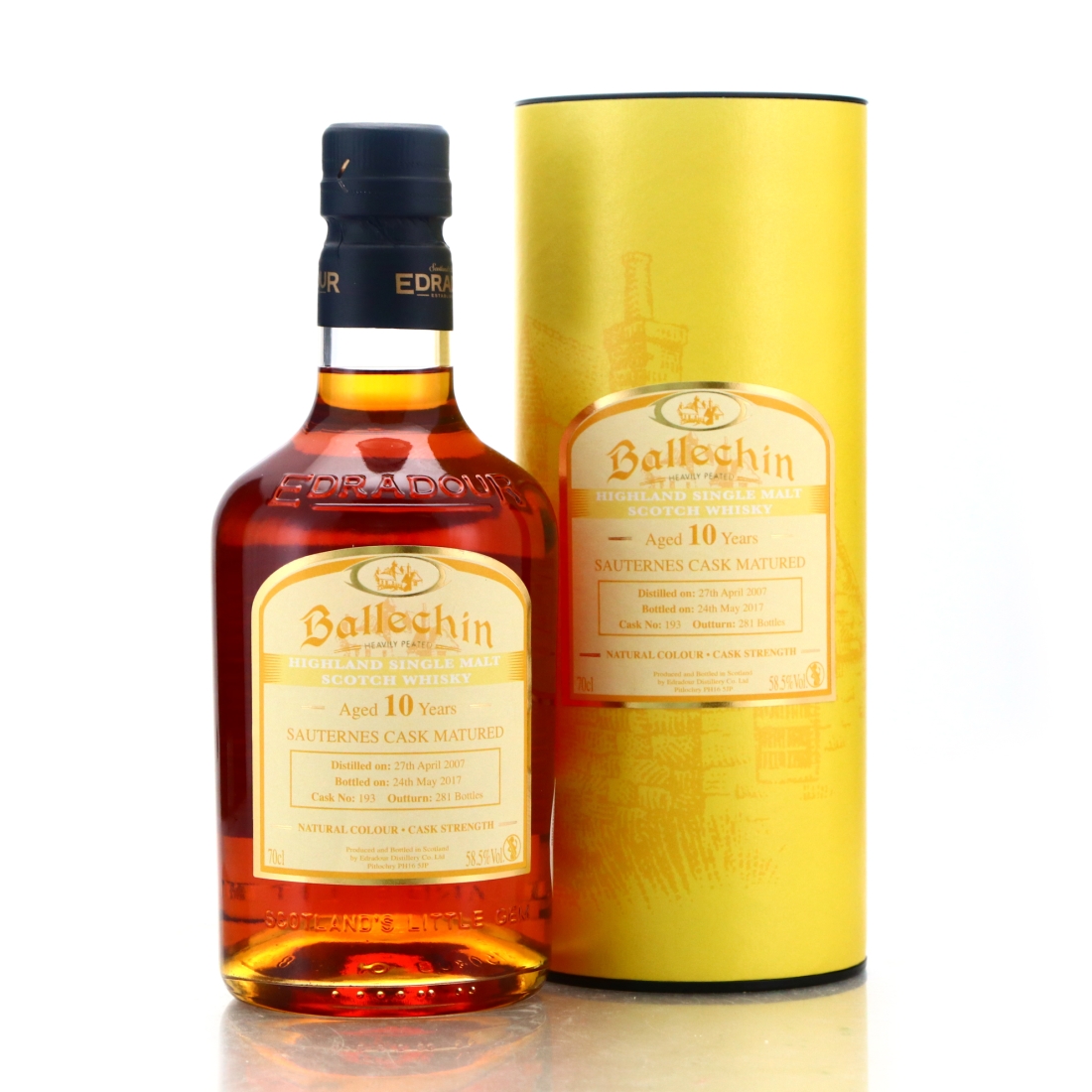 Ballechin 2007 Sauternes Cask 10 Year Old