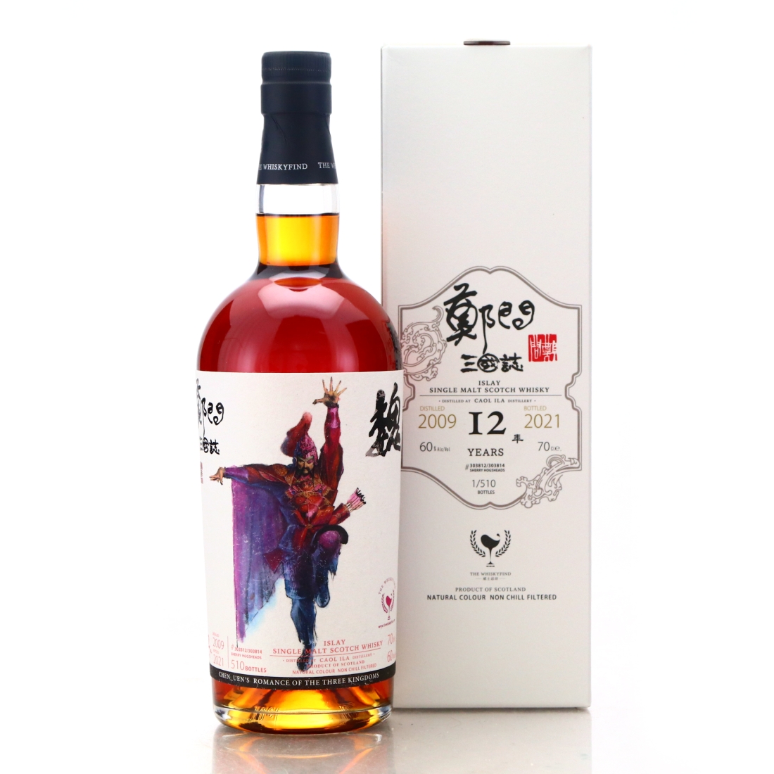 Caol Ila 2009 The Whiskyfind 12 Year Old / Romance of the Three Kingdoms