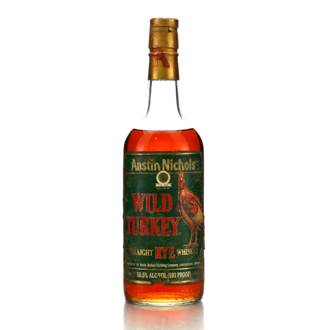 Wild Turkey 101 Proof Kentucky Straight Rye 1991