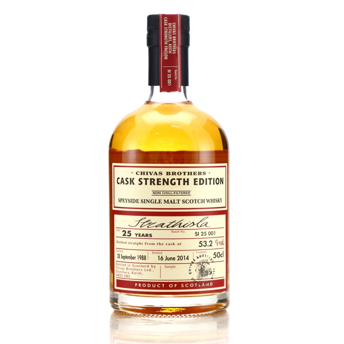 Strathisla 1988 Cask Strength 25 Year Old Batch #1