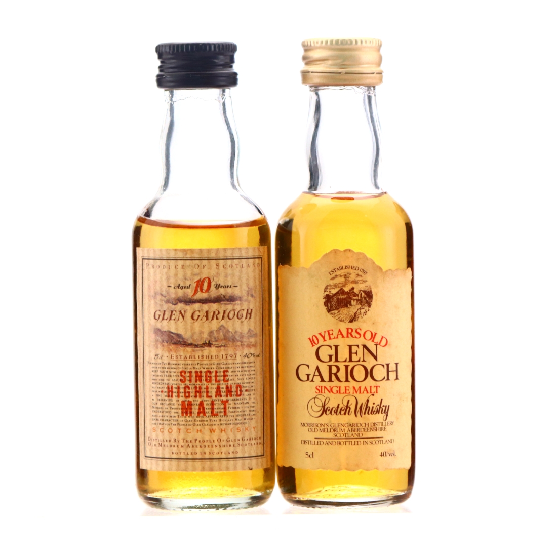Glen Garioch Miniatures x 2