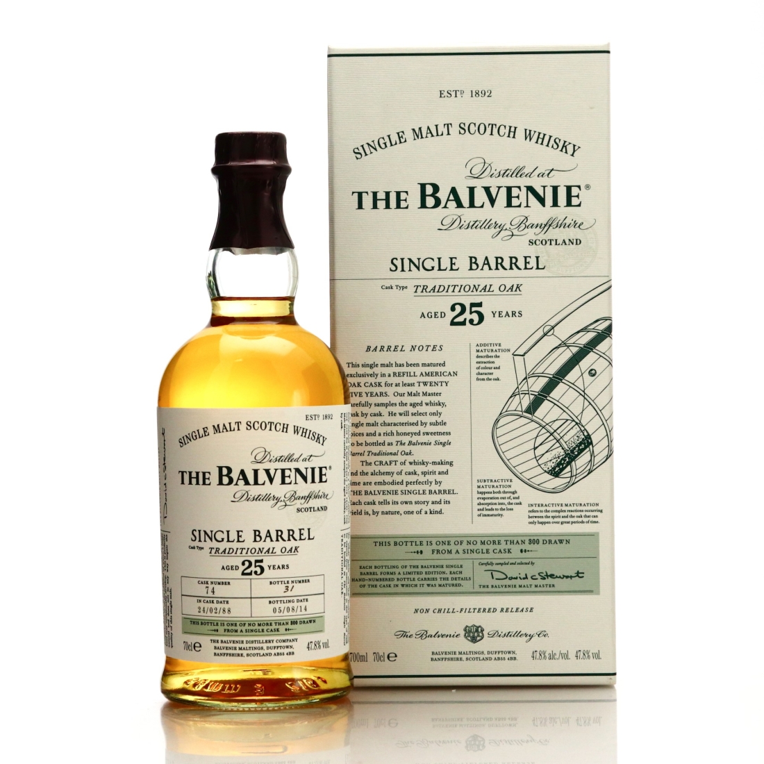 Balvenie 1988 Traditional Oak Single Barrel 25 Year Old #74