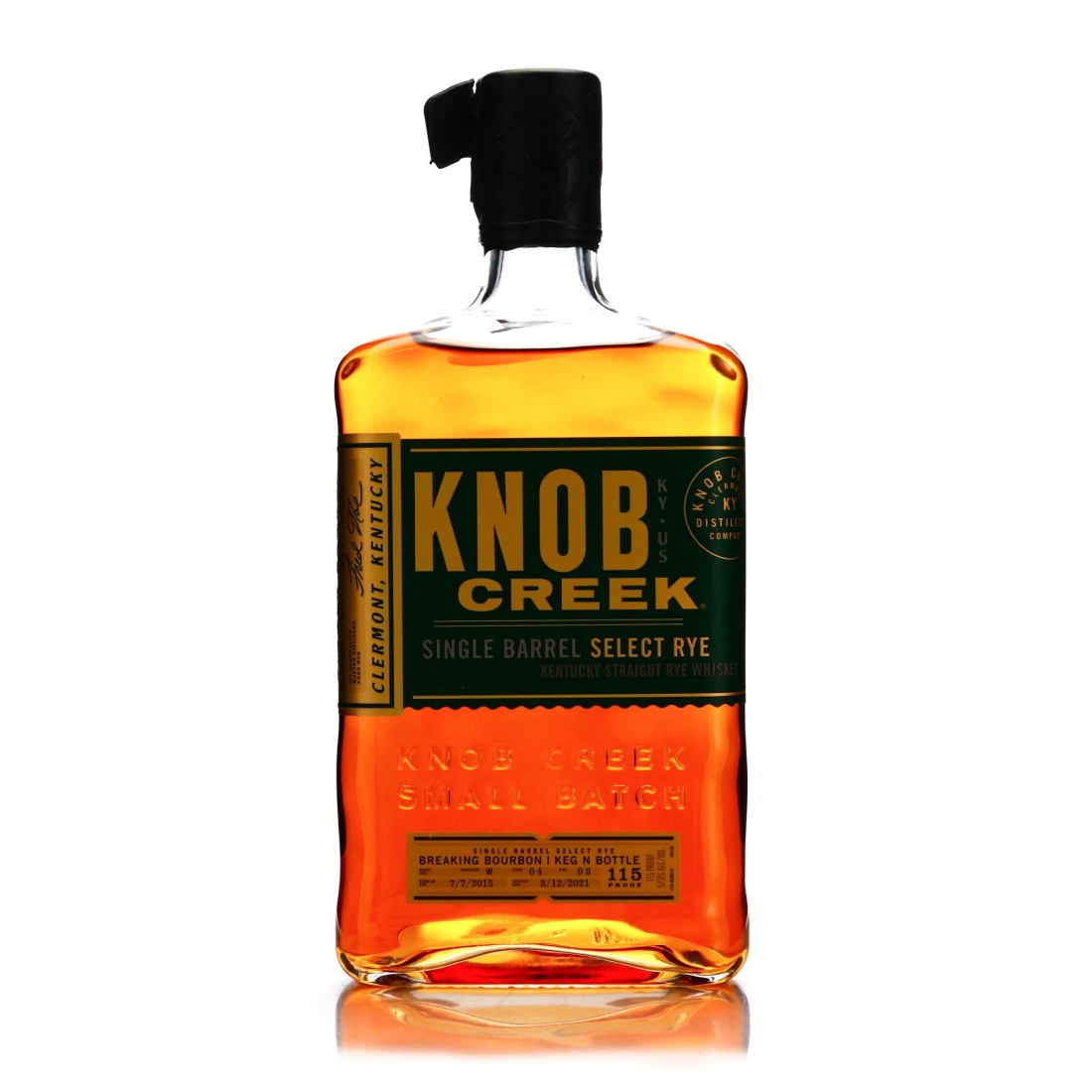 Knob Creek Single Barrel Select Rye / Breaking Bourbon & Keg n Bottle