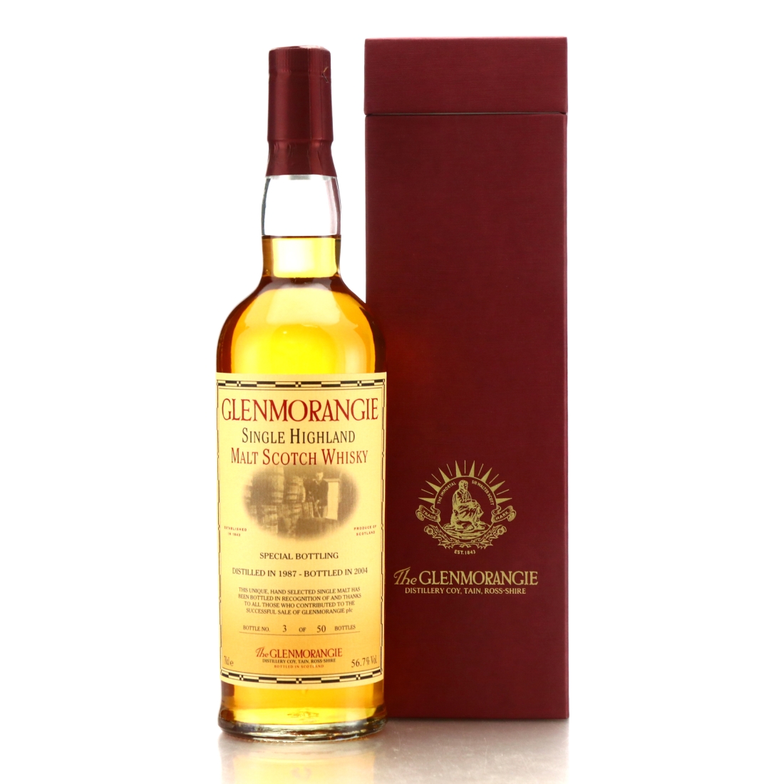 Glenmoranige 1987 Single Cask #5779 / Bottle No.3 of 50