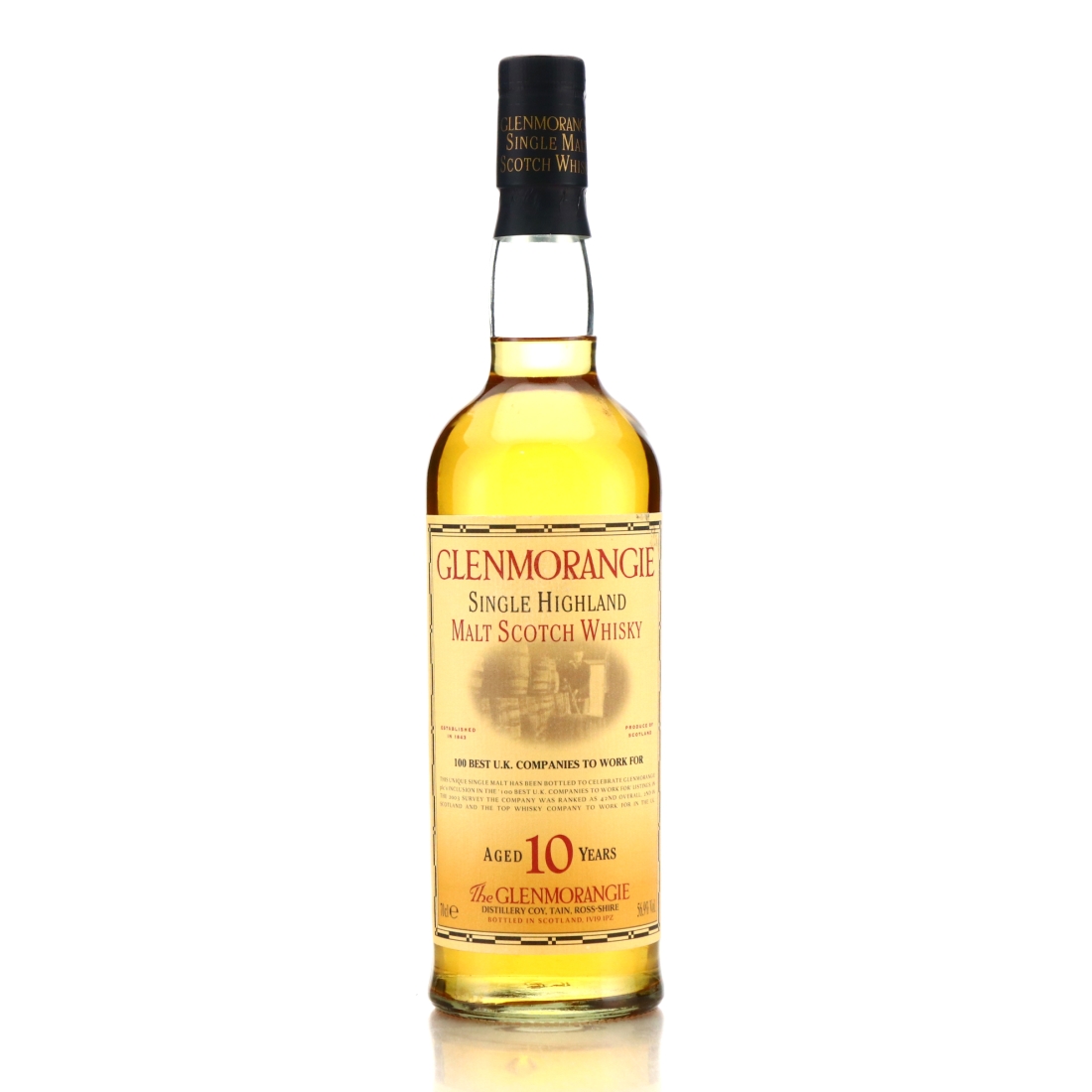 Glenmorangie 1993 Cask Strength 10 Year Old / 100 Best UK Companies 2003 - Signed