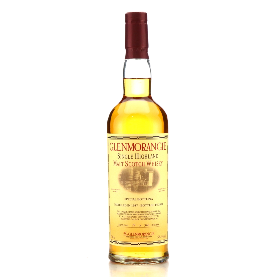 Glenmoranige 1987 Single Cask 17 Year Old / Signed