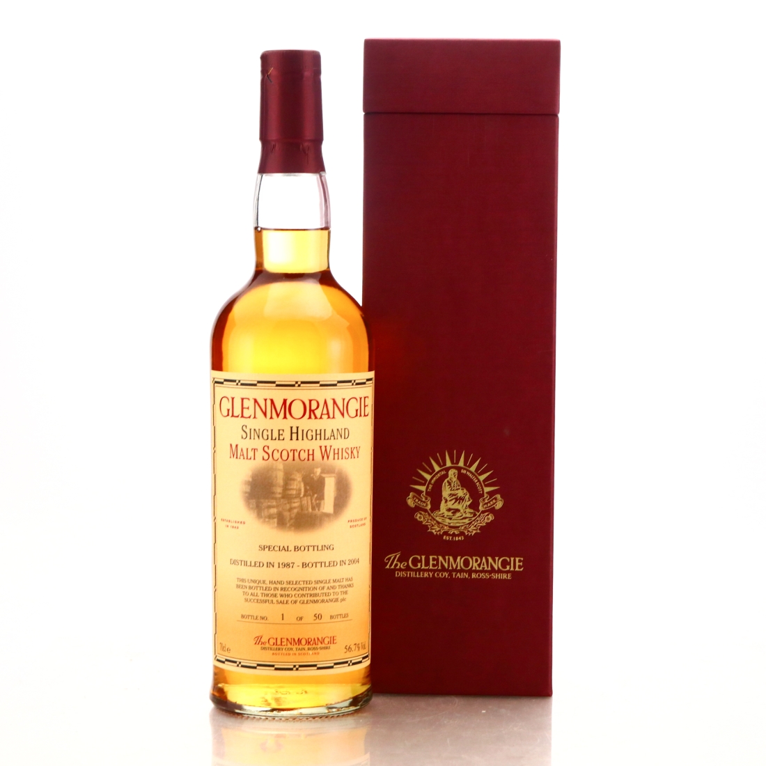 Glenmoranige 1987 Single Cask #5779 / Bottle No.1 of 50