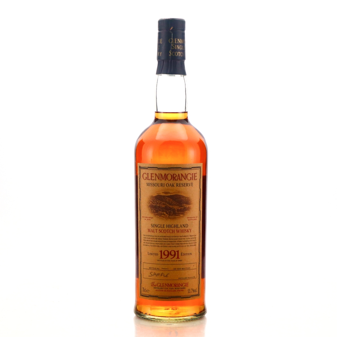 Glenmorangie 1991 Missouri Oak Reserve / Trade Sample