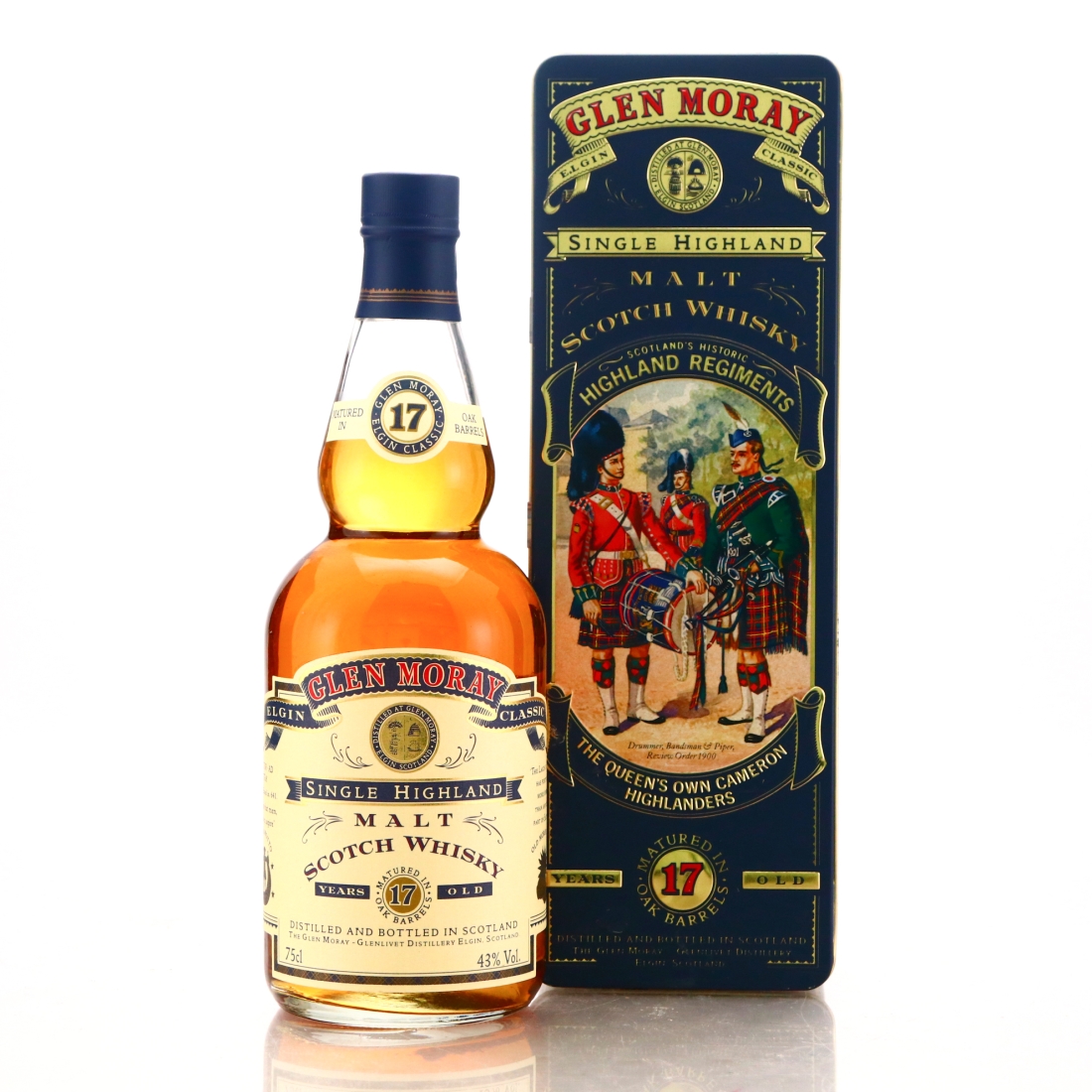 Glen Moray 17 Year Old 1980s / The Queen's Own Cameron Highlanders