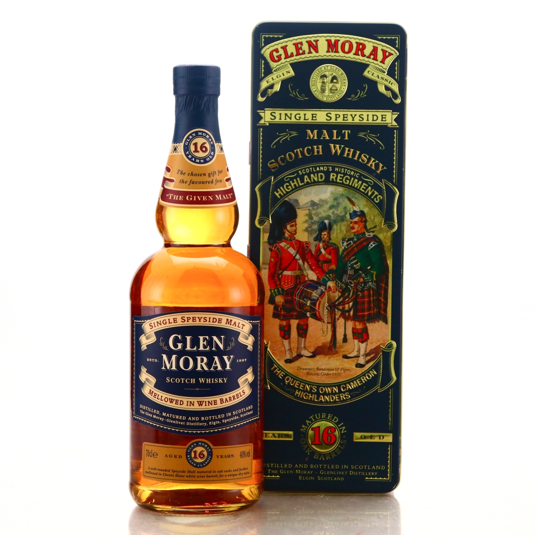 Glen Moray 16 Year Old 1990s / The Queen's Own Cameron Highlanders