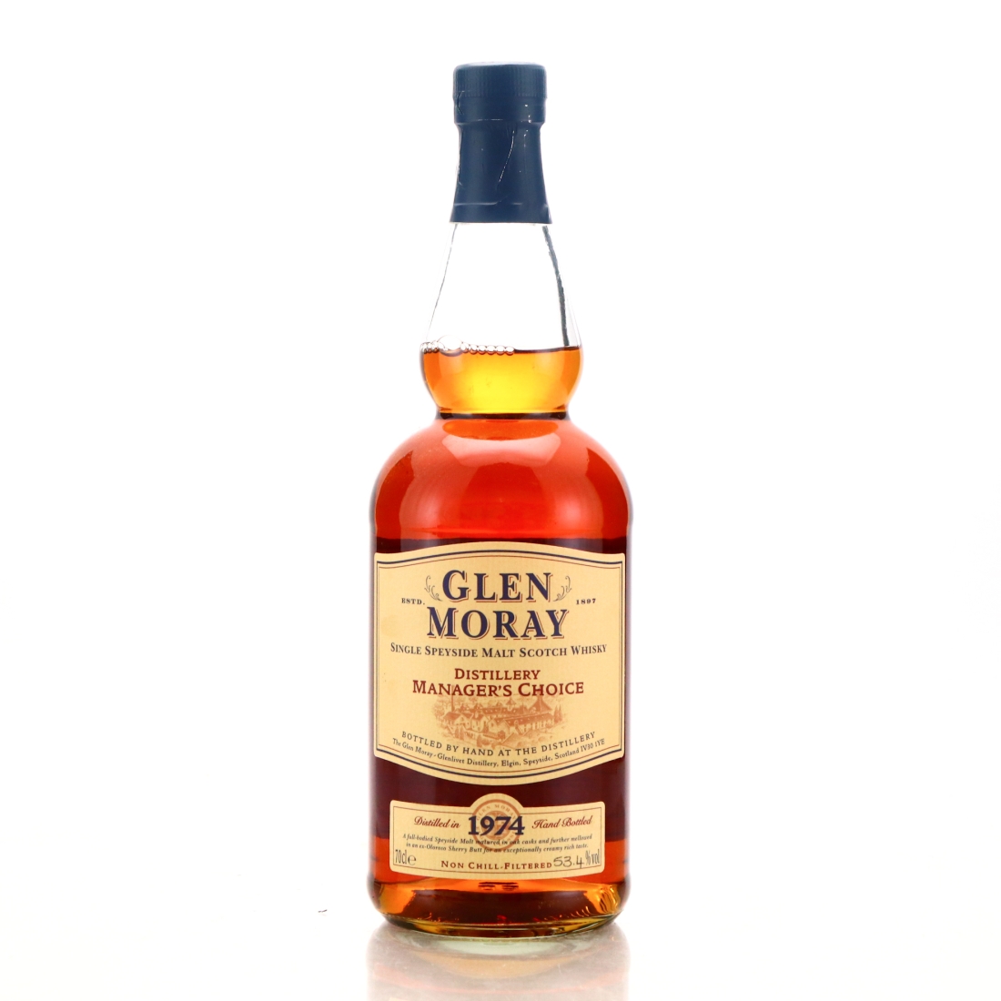 Glen Moray 1974 Distillery Manager's Choice / Bottle No.1 - Signed