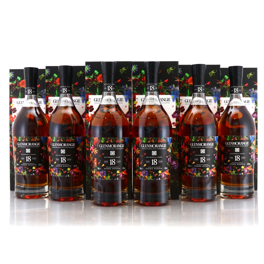 Glenmorangie 18 Year Old Extremely Rare 6 x 70cl / Azuma Makoto