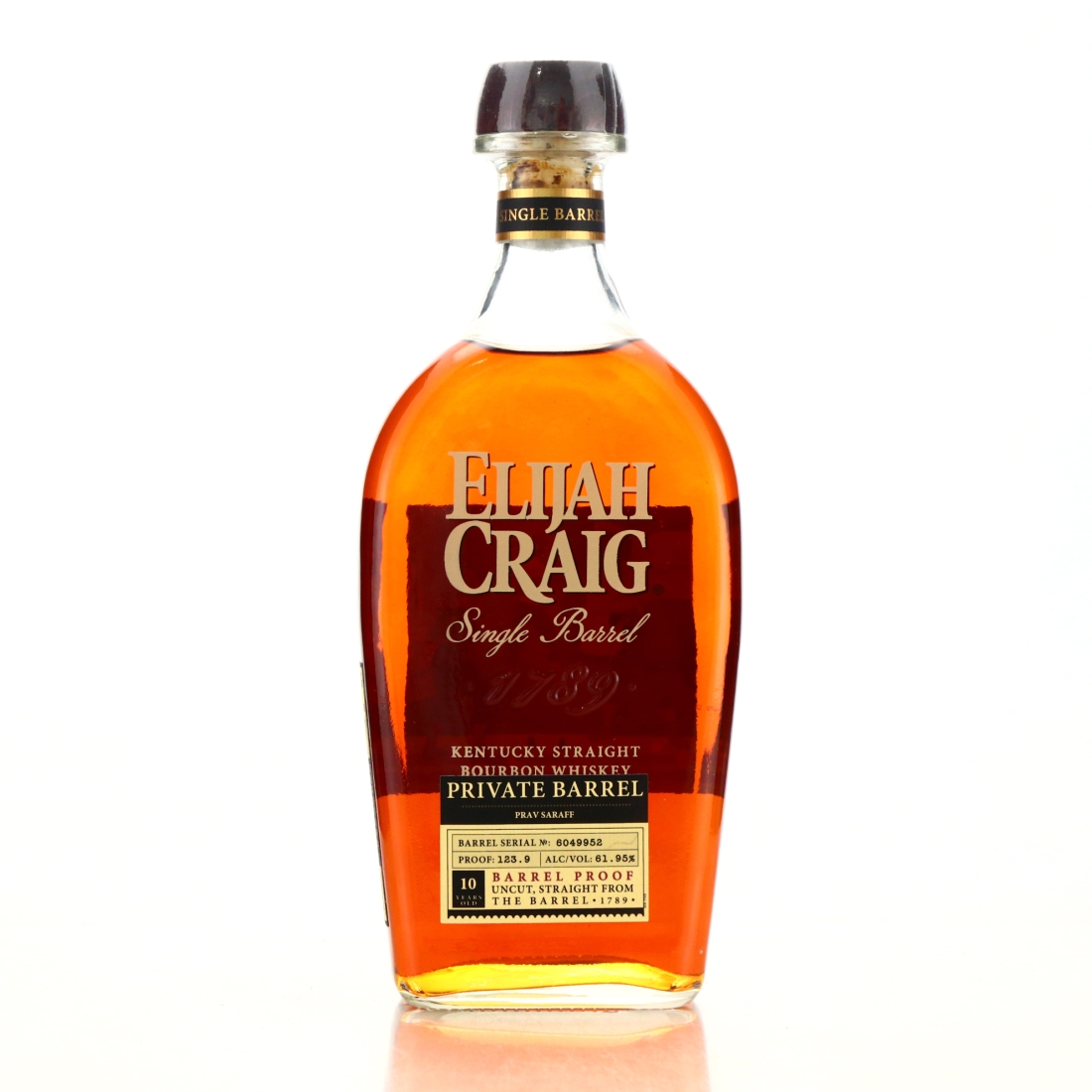 Elijah Craig 10 Year Old Barrel Proof Single Barrel / Prav Saraff