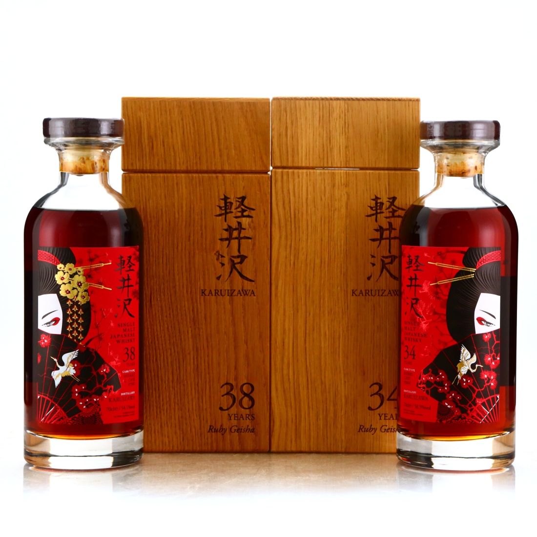 Karuizawa 34 & 38 Year Old Ruby Geisha 2 x 70cl