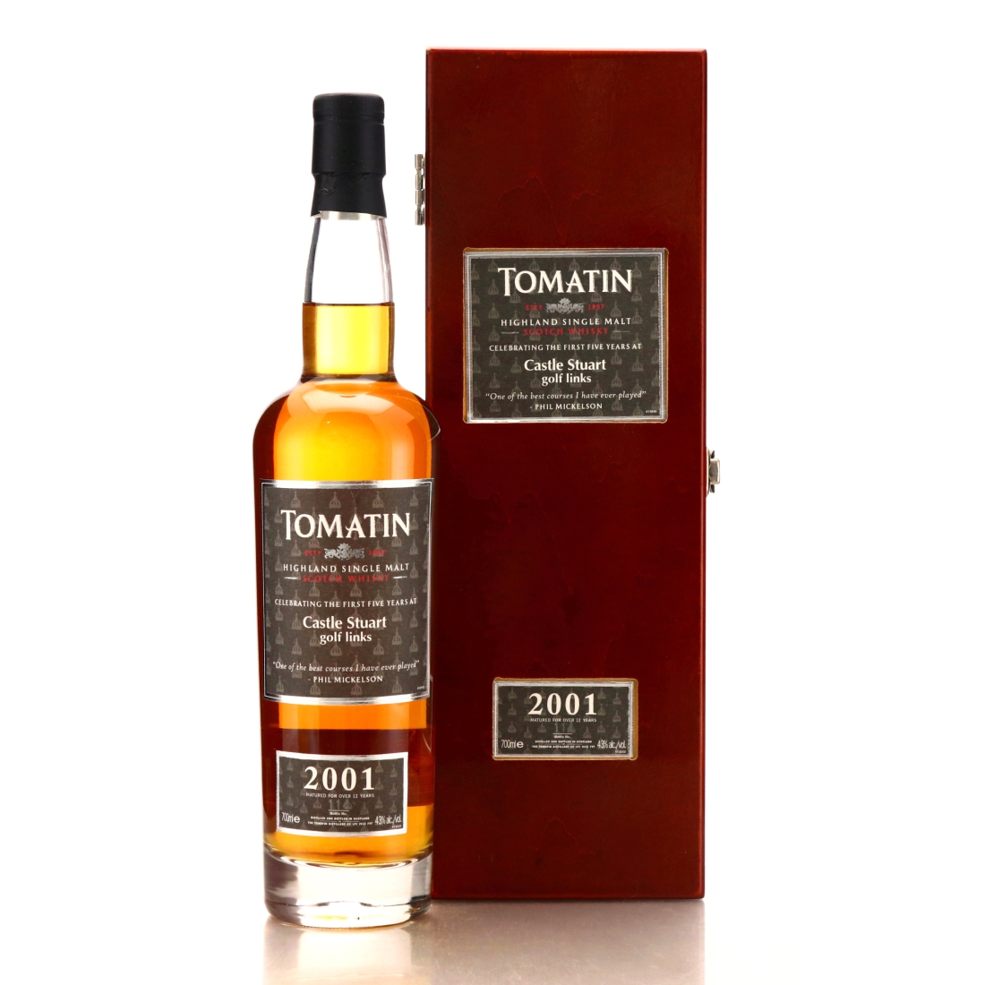 Tomatin 2001 Single Cask 12 Year Old #37623 / Castle Stuart Golf Links