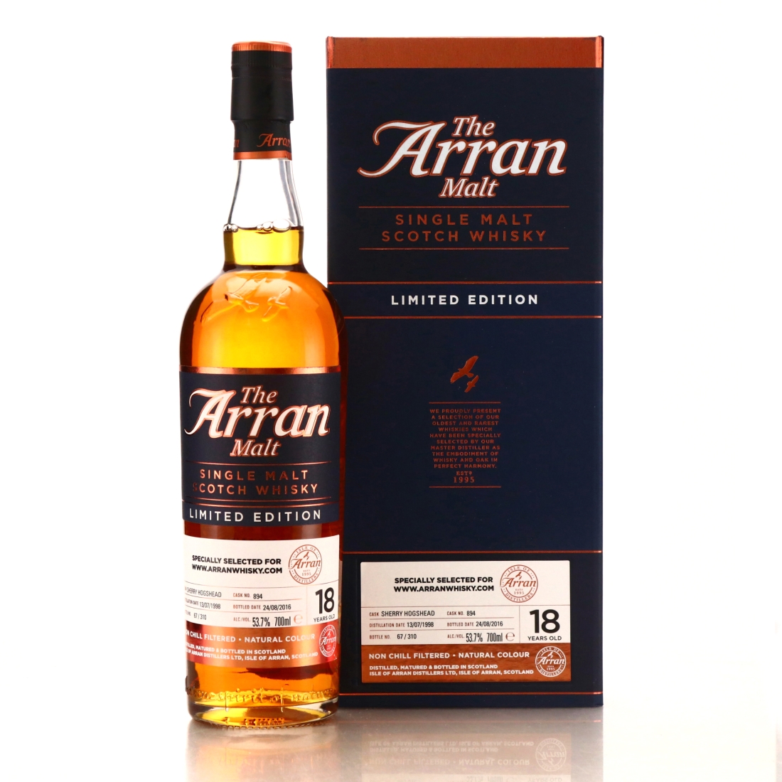 Arran 1998 Single Sherry Cask 18 Year Old #894 / ArranWhisky