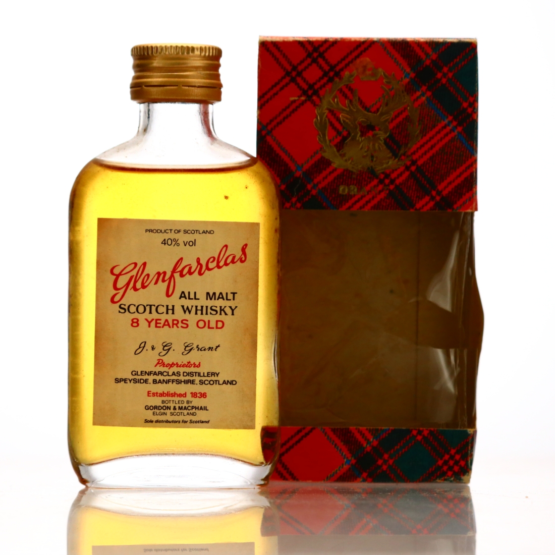 Glenfarclas 8 Year Old Gordon and MacPhail Miniature 1980s