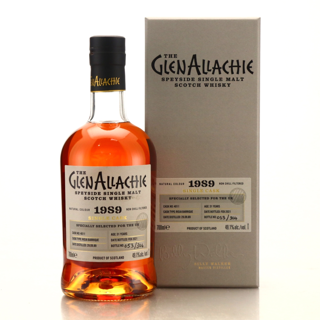 Glenallachie 1989 Single Rioja Cask 31 Year Old #4011 / UK