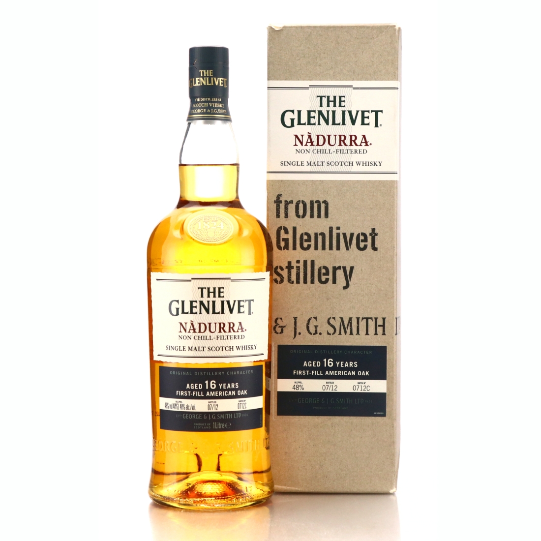 Glenlivet Nadurra 16 Year Old Batch #0712C 1 Litre