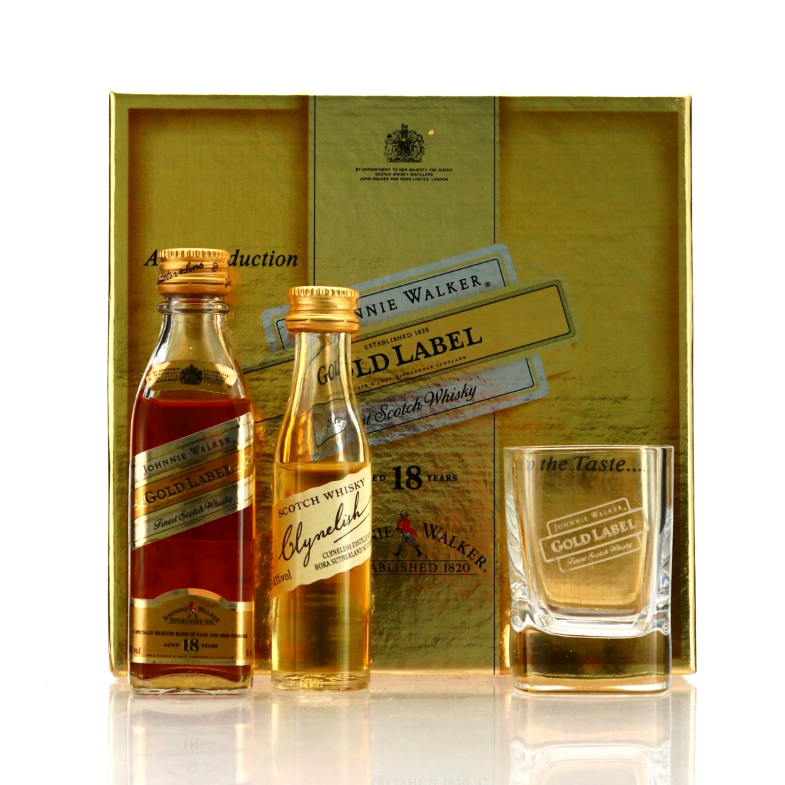 Johnnie Walker Gold Label & Clynelish Gift Pack Miniature x 2
