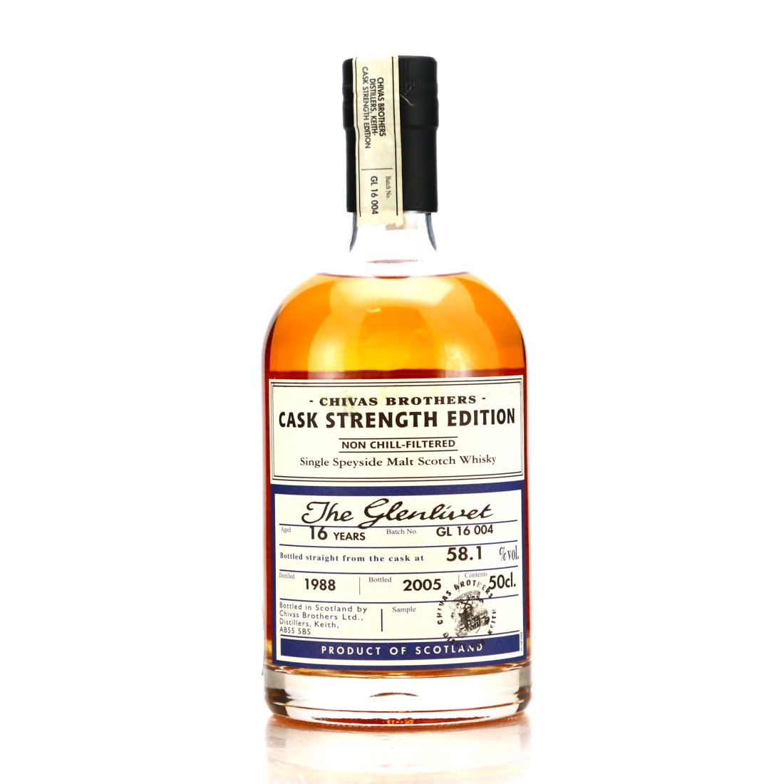 Glenlivet 1988 Cask Strength 16 Year Old Batch #4