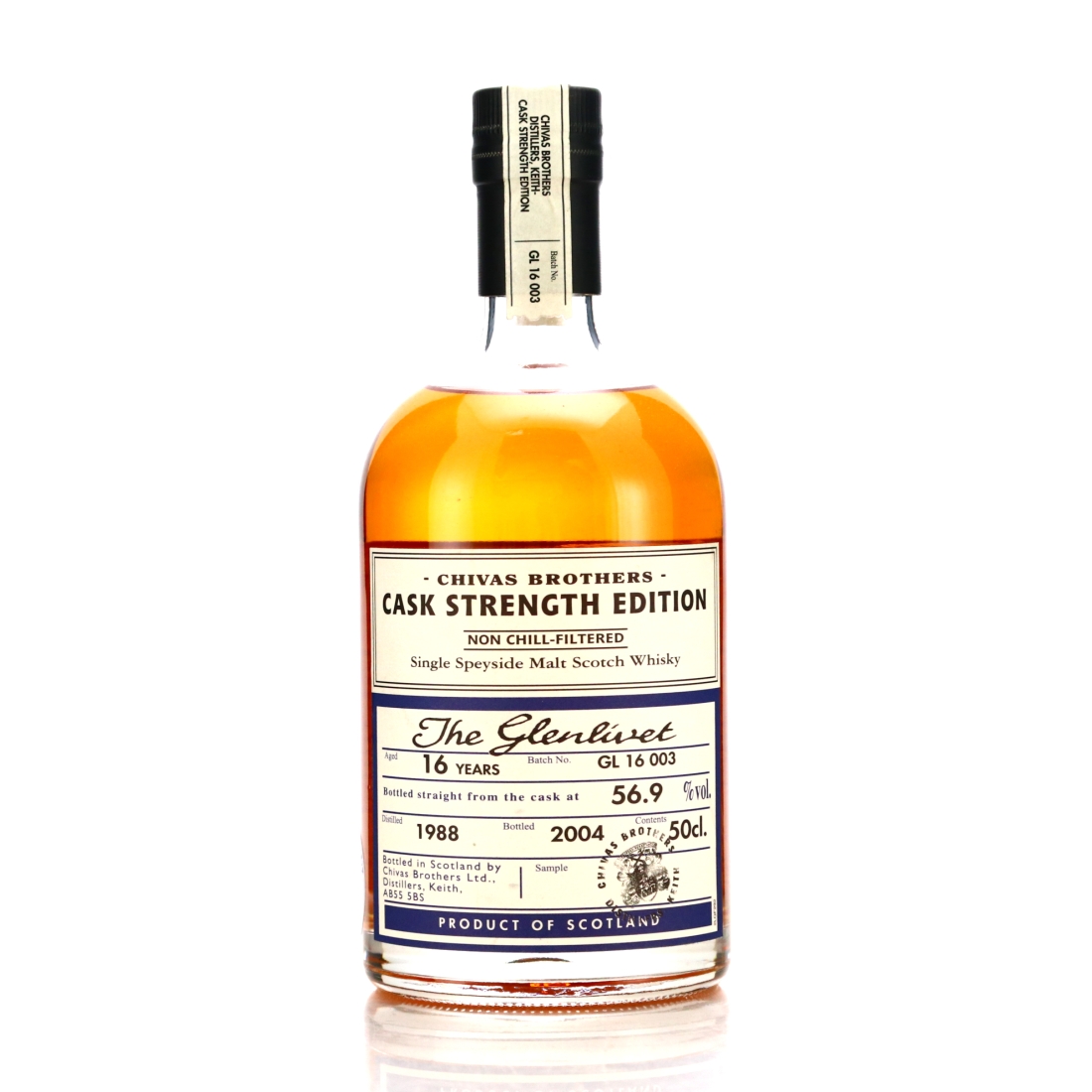 Glenlivet 1988 Cask Strength 16 Year Old Batch #3