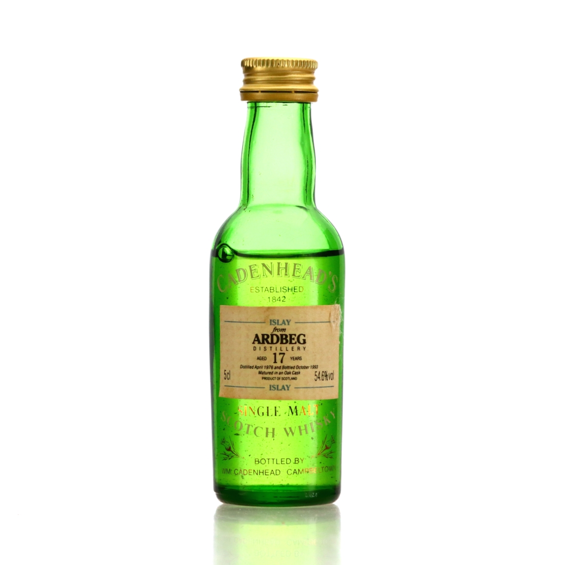Ardbeg 1976 Cadenhead's 17 Year Old Miniature