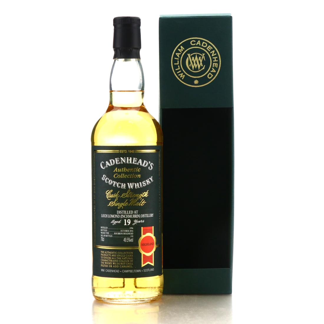 Loch Lomond 1996 Cadenhead's 19 Year Old