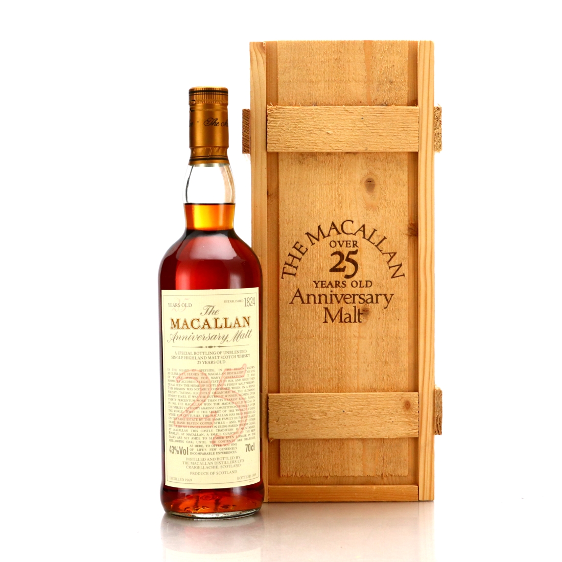 Macallan 1969 Anniversary Malt 25 Year Old