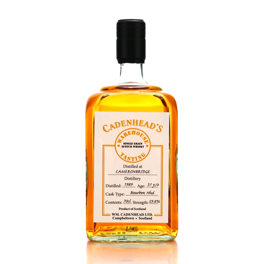 Cameronbridge 1989 Cadenhead's 31 Year Old Warehouse Tasting 