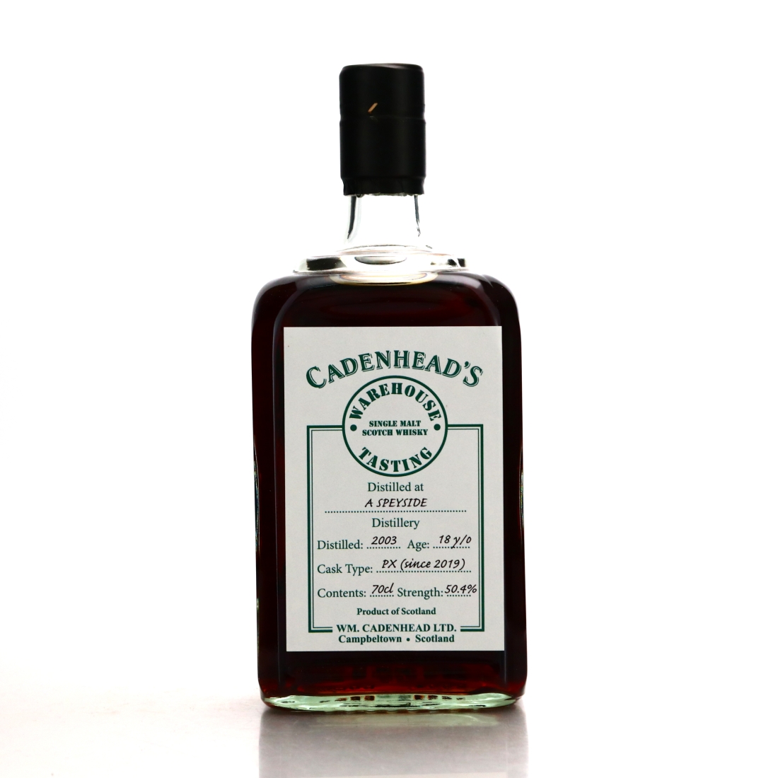 Speyside Single Malt 2003 Cadenhead's 18 Year Old Warehouse Tasting 