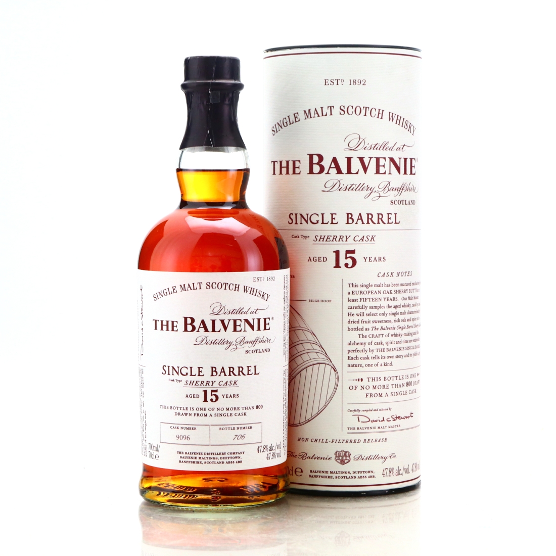 Balvenie 15 Year Old Sherry Cask Single Barrel #9096