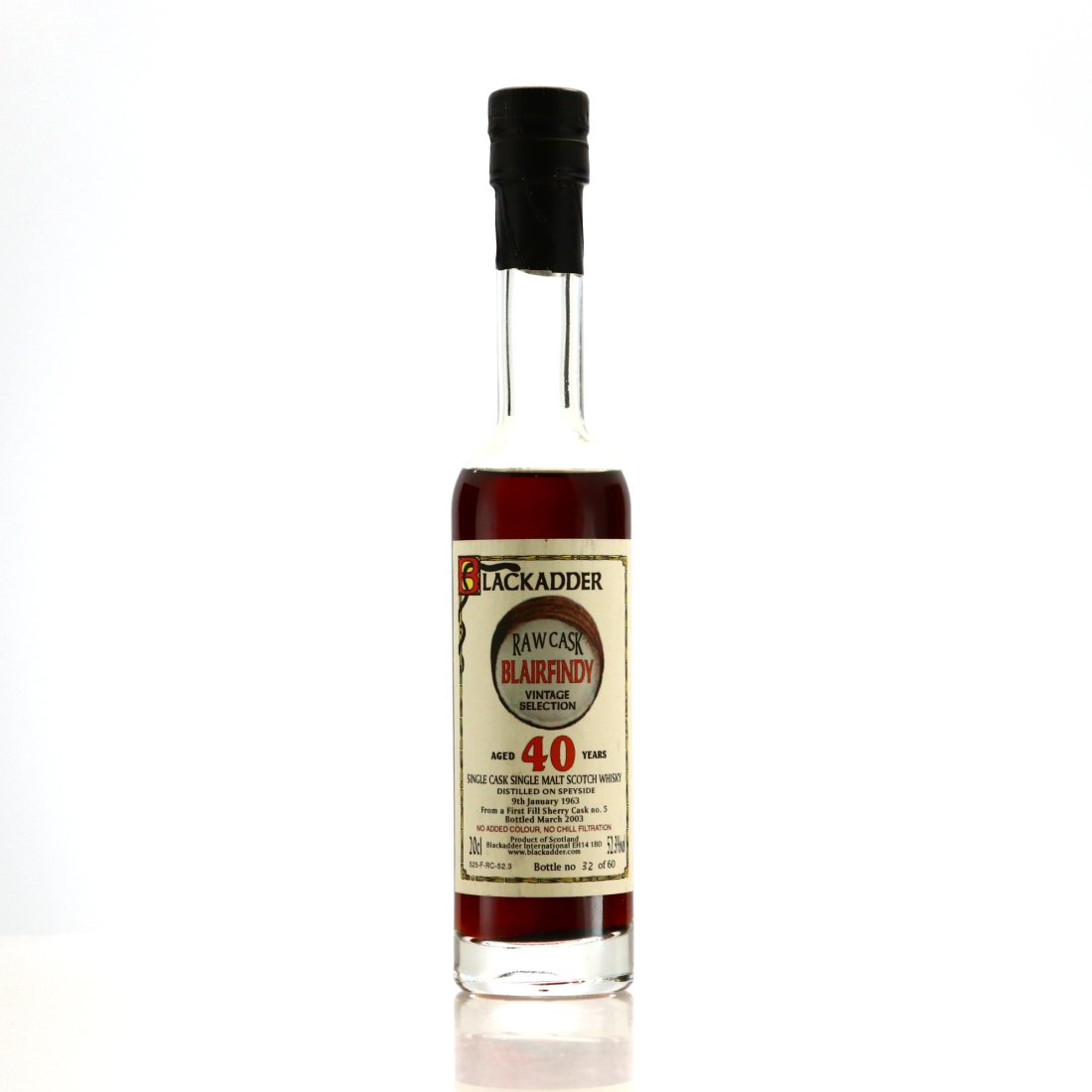 Glenfarclas 'Blairfindy' 1963 Blackadder 40 Year Old Raw Cask 20cl